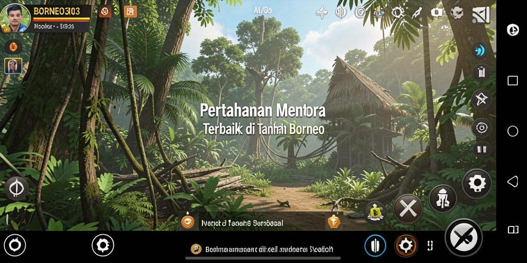 Menampilkan aksi seru dari permainan Tower Defense.