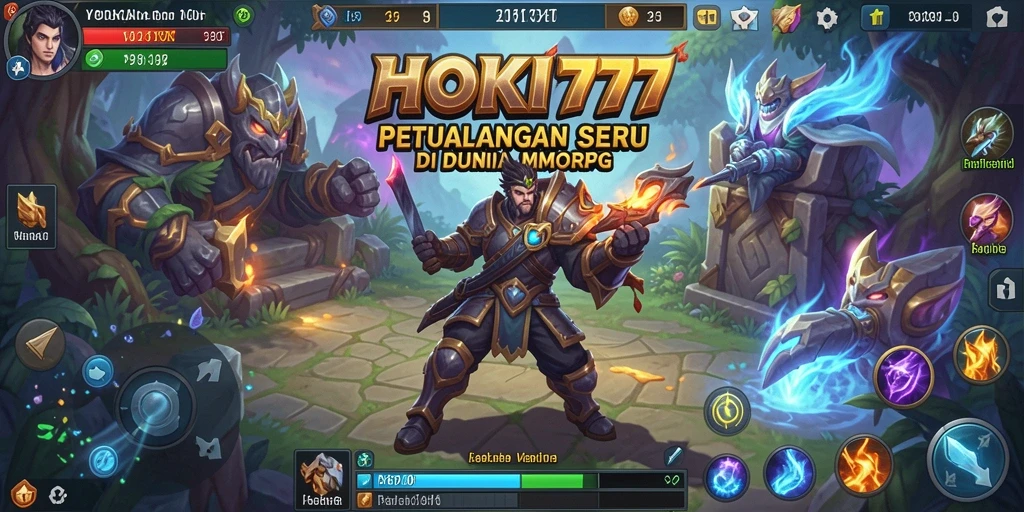 Tampilan gameplay HOKI777 yang menarik dan penuh aksi di dunia MMORPG.