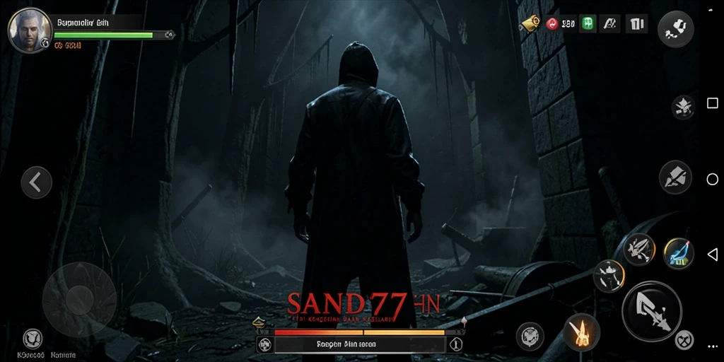 SAND77 menampilkan gameplay menegangkan dengan suasana horor yang kuat.
