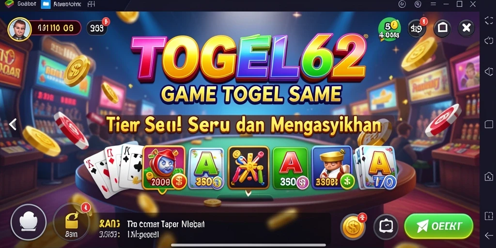 Screenshot gameplay TOGEL62 menampilkan keseruan bermain togel.