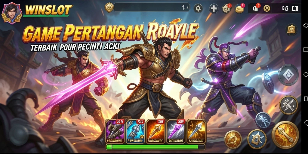 Tangkapan layar utama WINSLOT menampilkan aksi Battle Royale yang mendebarkan.